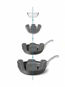 Juego de 3 piezas de protectores antideslizantes para sartenes con tela no tejida resistente al calor y estampado para utensilios de cocina, almohadilla resistente al calor