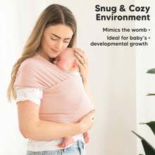1pcs XL Baby Wrap Carrier -Newborn Infant Multi-Function Front Carry Wrap Carrier, All In 1 Original Baby Carrier Newborn To Toddler Sling, Easy To Wear, Hands Free Bonding, Lightweight, Breathable Infant Wraps,Convenient & Portable, Suitable For All Seasons - Baby Wrap Carrier - 查看 10