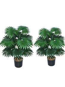 1棵大型人造棕榈树 - 抗紫外线，适用于室内/室外装饰，家居、酒店、花园、办公室、婚礼和节日场景，落地式，多功能房间装饰，绿色建筑风格，逼真植物 - 彩色 - 查看 18