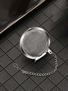 1pc Stainless Steel Spice Strainer Ball,Stainless Steel Seasoning Ball, Household Tea Ball - Multicolor - View 3