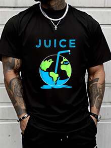 100% Cotton Rapper Hip Hop Juiice-World 99 T-Shirt Street Hip-Hop Style Men's T-Shirt - màu đen - Xem 1