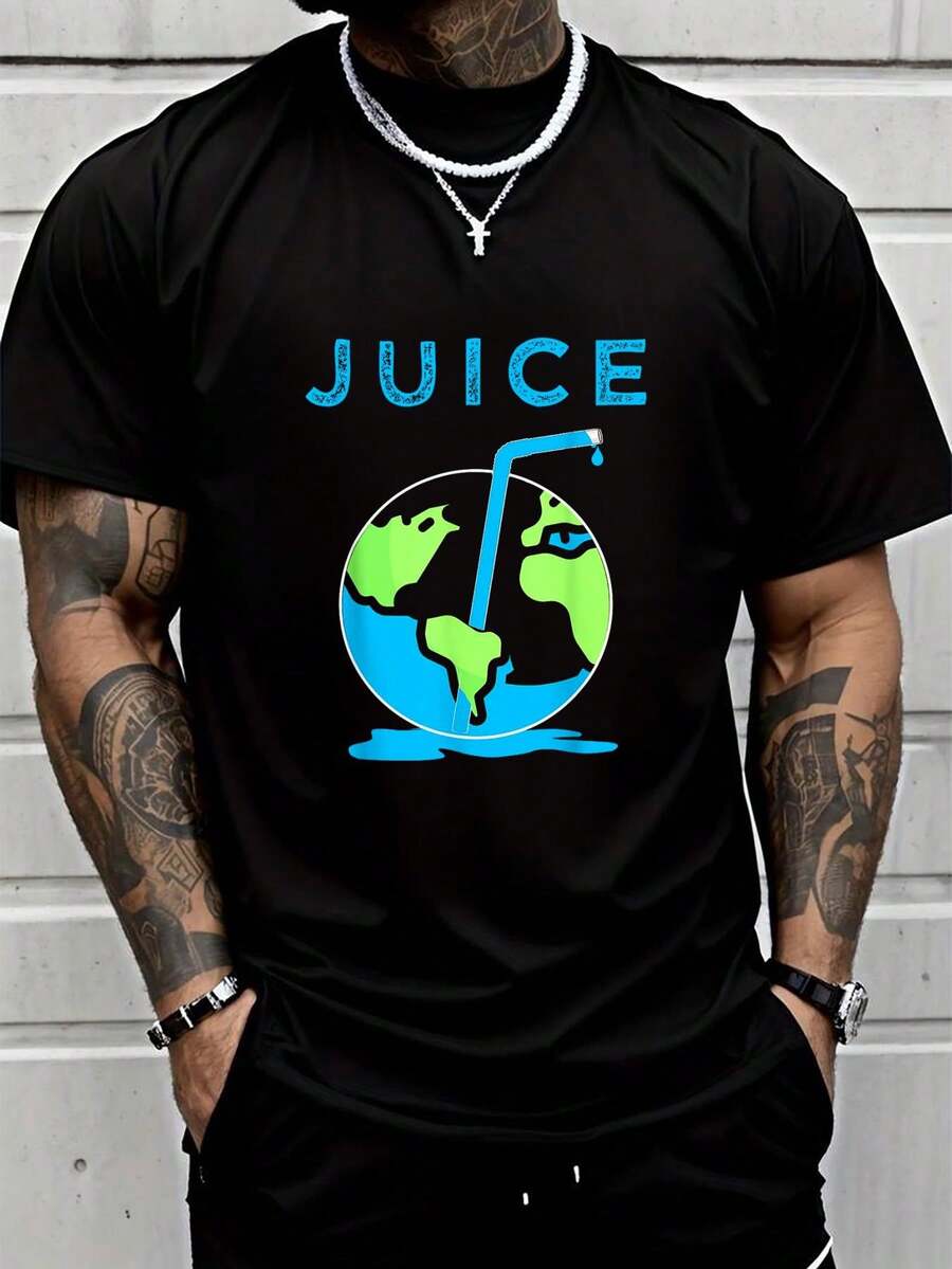 100% Cotton Rapper Hip Hop Juiice-World 99 T-Shirt Street Hip-Hop Style Men's T-Shirt - màu đen - Xem 1