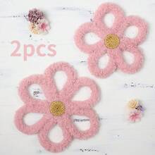 2 miếng dán tường hoa phong cách Bohemian - Hình dán hoa cúc dệt thủ công, đã được dán sẵn keo, trang trí phòng trẻ sơ sinh nhẹ nhàng, phù hợp cho phòng bé gái sơ sinh để tạo không gian ấm cúng, lý tưởng làm quà tặng chào mừng em bé. - Nghệ thuật treo tường - Xem 15