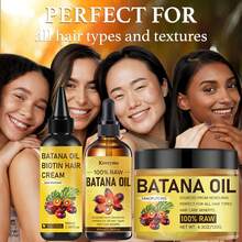 三件套：香蕉油+生物素乳霜+护发油，蕴含生物素和胶原蛋白精华，专业级防断裂和分叉修复，搭配使用效果更佳，可使头发更长、更浓密、更丰盈，适合所有发质和人群。 - 彩色 - 查看 12