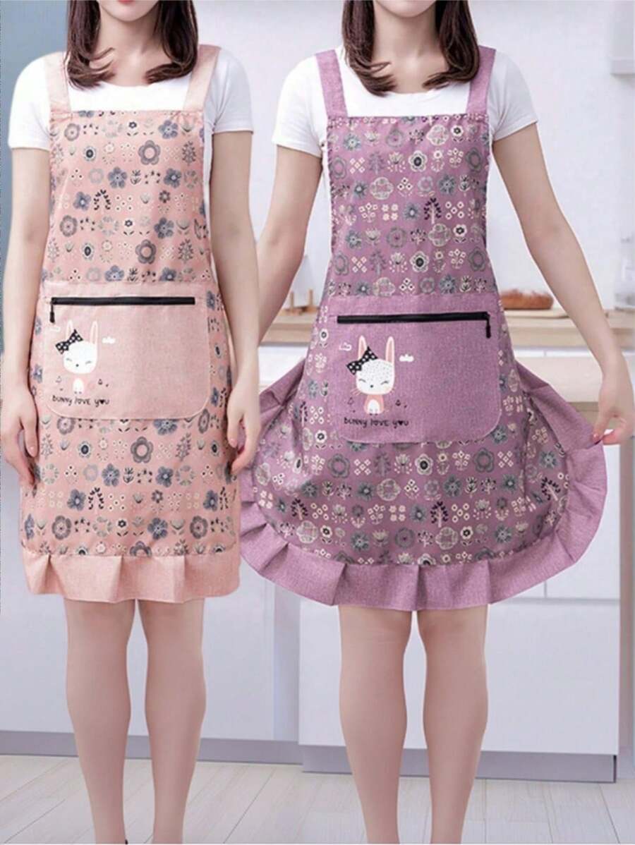 1pc Restaurant Chef Apron And Waiter Work Half Body Apron, Household Waterproof, Stain Resistant, Wear-Resistant Apron, Suitable For Home Kitchen Cooking, Restaurant Waiter, Coffee Shop, Milk Tea Shop Work Clothes, Two Styles And Three Colors To Choose From (Long/Short)