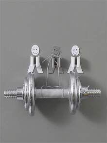 1pc Mop Rack, Smiling Mop Rack, Multi-Functional Mop Hook, Bathroom Mop Hook, Traceless Wall Glue Hook,Bathroom Accessories - Multicolor - View 4