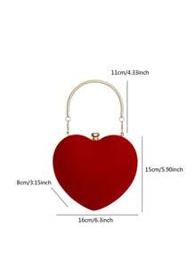 Green Heart Shaped Women's Clutch Bag, Gold Metallic Sequins & Rhinestones, Love Gift, Formal Handbag With Shoulder Chain For Girlfriend/Wife, Holiday Crossbody Purse , Valentine's Day , Valentine's Day - Green - View 6