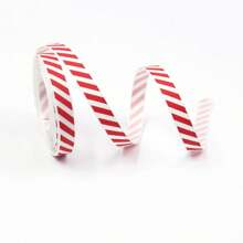 1条1厘米宽/5码长经典圣诞缎带，柔软工艺缎带，可用于DIY、礼品包装、花束、发饰——完美适用于圣诞节、感恩节、生日、新年和情人节装饰。家居装饰、圣诞装饰、房间装饰、冬季圣诞装饰、圣诞礼物、圣诞装饰