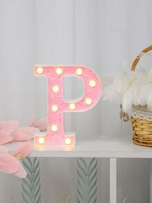 1 件 16 厘米/21 厘米 LED 字母灯，粉色闪烁字母灯，电池供电，房间装饰夜灯，桌面中心装饰，用于卧室、家庭、生日派对装饰、夜间婚礼、生日、圣诞灯、女孩礼物、儿童房装饰、婴儿房装饰、迎婴派对、情人节装饰 - 暖白光 - 查看 15