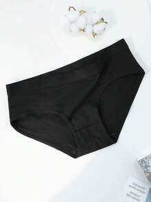 [21pcs Soft Women's  Cotton Pants Underwear ] 21pcs Set Of Women's Cotton Pants,Elegant, Fashionable, Soft And Skin Friendly Underwear, Suitable For Daily Commuting, Women'S Underwear - 黑色 - 查看 6