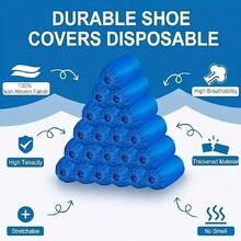 300/100pcs Disposable Shoe Covers - Travel Hotel Cleaning Hygiene Supplies