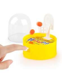 [PACOTE DE 10 - SURPRESA DE FERIADO] Mini Conjunto de Basquete de Dedo - Aro Transparente e Bolas Coloridas, Brinde Perfeito para Meias de Natal/Halloween (Pronto para Viagem!)