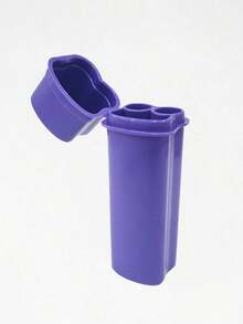 1pc Creative Flip-Top Cigarette Case With Integrated Lighter Storage, Portable Double-Slot Cigarette Box - 彩色 - 查看 3