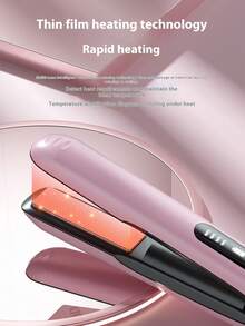 New USB Rechargeable Wireless Curling Iron, 2-In-1 Straightener & Curler, Portable Flat Iron, USB Charging Wireless Straightener With Type-C Port, Low Power Ceramic Curling Wand For Outdoor Use