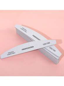 3pcs/5pcs/10pcs/50pcs Professional Nail Files, Grey & White Grit Two-Sided Manicure Buffing Blocks - Multicolor - View 4