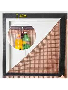 DeTODO Mosquitero Magnético, Cortina de Puerta anti-Mosquitos Con Malla Super Fina Para Dejar Pasar el Aire Fresco, Cierra Automáticamente, Facil de Instalar - Gris Claro - Ver 9