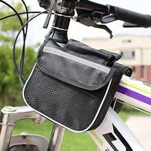 1 bolsa para quadro de bicicleta, bolsa para tubo frontal para quadro de ciclismo de montanha, bolsa pequena para selim de bicicleta - Multicolorido - Ver 2