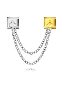 2025 Wholesale Gold And Silver Chain Fashion Italian Charm Fit 9mm Stainless Steel Bracelet Women Jewelry - A - View 12