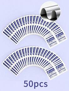 100 قطعة من المناديل المتخصصة لمسح نظارات العين والعدسات والنظارات الواقية وشاشات الهواتف المحمولة (التعبئة الجديدة والقديمة عشوائيًا) - أزرق فاتح اللون - مشاهدة 11
