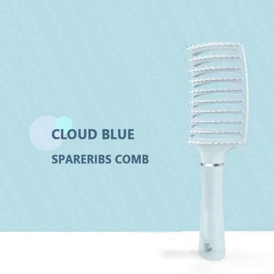 Curling Comb Three Piece Set  Curl Defining Brush-Curly Hair Brush Define Styling Brush For Curly Hair, Curl Brush For Curly Hair Wet, Shaping & Defining Curls For Women ,Christmas Gifts - 1pc Blue Pork Ribs - View 1