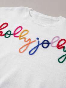 Women's Holly Jolly Elegant Sweater, Winter Clothing - White - View 10