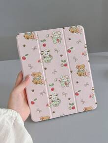 1 件可爱樱桃狗图案 iPad 保护壳，适用于 iPad 7/8/9、iPad Air 5/4/3 第 9 代 10.2、iPad Pro 11、iPad Mini 7 新品、iPad Air 6/iPad 第 10 代、iPad Air 11 (M3)/iPad 11 (A16 2025) - 彩色 - 查看 2