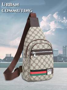 Men's Fashion Sling Bag, Multifunctional Chest Bag, Unisex Mini Backpack, Phone Bag, Crossbody Bag, Waist Bag, Suitable For Students, Commuting, Gifts, Autumn, Christmas, Valentine's Day, Back To School, Thanksgiving, Retro Sports Style, Casual Men's Bag, Wallet, Crossbody Bag, Business Crossbody Bag