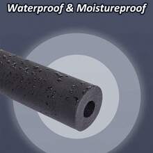 Tubo de aislamiento de espuma de 2m de longitud, aislamiento de tuberías de espuma, funda protectora para tubería, agarre de mango, unidad de aire acondicionado exterior HVAC, tubería de calefacción, grosor del aislamiento de 9mm, negro, diámetro interior 0.6cm/1.6cm/1.9cm/2.5cm/3.2cm