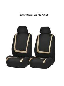 Universal Fit Car Seat Covers – 9PCS (Full Set), 4PCS (2-Seat), 2PCS (1-Seat) Options – U-Shaped Stripes Design, Non-Slip & Wear-Resistant, Airbag Compatible With GM, SUV, Sedan, Van – Easy Clean & Stylish Interior Upgrade