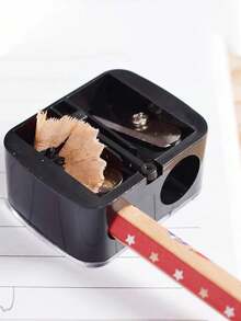 1 pezzo/3 pezzi/6 pezzi Temperino per matite per labbra/trucco con doppio foro, adatto per matite per sopracciglia, labbra, eyeliner, regalo per forniture scolastiche, temperino per microblading sopracciglia, eyeliner e matite per trucco, strumento di affilatura a doppio foro, trucco, economico, decorazione camera, vanità, viaggio, camera da letto, accessori per il trucco