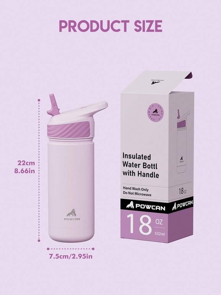 Sanda Tazza Termica Da Viaggio 900ml In Acciaio Inox, Doppia Parete, Con Manico E Cannuccia, Coperchio 2 In 1, Colore Oro Rosa