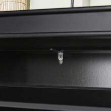SoBuy 3 Flip-Drawers Shoe Cabinet Shoe Rack Shoe Storage Cupboard Organizer Blue W53 X D24 X H118cm FSR94-B - 黑色 - 查看 10