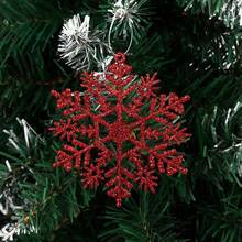 15/30pcs Red White Christmas Snowflake Decoration,For Christmas Party DIY Home Hanging Decoration Snowflake - Multicolor - View 1