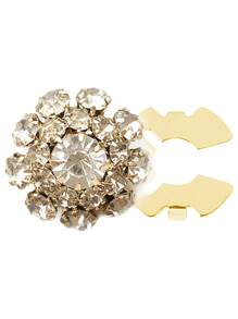 2 piezas de cubiertas de botones con rhinestones, gemelos para mujeres, cubiertas de botones desmontables con clip de cristal para mangas de blusas de mujer, cubiertas de botones brillantes decorativos para ropa