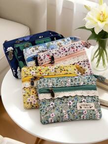 1 szt. Mała kosmetyczka, torba do przechowywania, podróżna portmonetka na monety, kosmetyczka, śliczna kosmetyczka, podróżna kosmetyczka, kosmetyczka, torba do przechowywania kosmetyków, przenośna torba o dużej pojemności, mała kosmetyczka na prezent dla kobiet, torba do przechowywania, kosmetyczka podróżna na monety