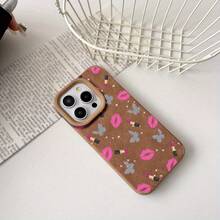 Funda con diseño de lápiz labial. Funda de alta calidad, resistente a golpes y caídas. Fabricada en TPU con textura de piel de oveja. Compatible con los modelos 15 Pro, 16 Pro, 14 Plus, 13 Pro, 12, 11 Pro, XS, X y XR. Un toque de estilo moderno para tu móvil. SHJC2282 - Caqui - Ver 6