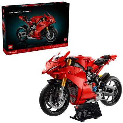 LEGO Technic Ducati Panigale V4 S Motorcykelleksak - Byggset för vuxna, män och kvinnor, åldrar 18+ - Present till födelsedagar - 42202