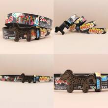 Halloween Decoration Goth Leopard Print Western Cowboy Belts For Women Luxury Designer Brand Diamond Bling Bling Belt Y2K Goth Girls Rhinestones Belts Men With Dog Shape Buckle Autumn-Winter Accessories,Suitable For Teens, Youth,Men,Casual, Outdoor, Athletic, Vacation, Graduation Gifts, Birthday, Daily Wear