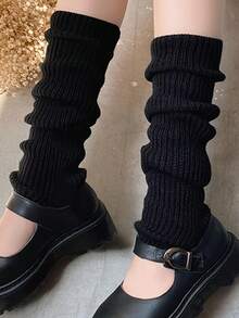 2 Pairs 80s Women Neon Leg Warmers Knit Ribbed Leg Warmer For Party Accessories, Y2k, Cozy - Multicolor - View 6