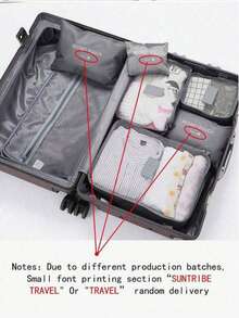 7pcs/6pcs/1pc Set Packing Cubes For Suitcases, Travel Luggage Packing Organizers, Shoe Bag, Clothing Underwear Bag, For Women & Man