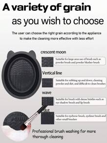 50件套化妆刷套装，混合化妆美容工具，包含：25支化妆刷、1个化妆包、5个美妆蛋、5个粉扑、5个迷你美妆蛋、5个迷你指套粉扑、1个发带、2个腕带、1个清洁工具。基础化妆刷，快速上妆，适合初学者和专业化妆师。化妆刷套装，化妆刷套装，化妆刷套装，全套化妆刷，化妆刷套装，全套化妆工具，化妆刷套装，化妆刷套装，化妆礼盒套装 - 黑色 - 查看 11