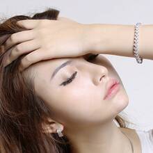 Bracelet Women's  Crystal New Bracelet Fashion Accessories - Bạc - Xem 3