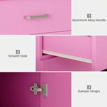 Hombck Salon Station For Hair Stylist, Salon Station With Barber Cabinet, Hair Stations Equipment Hair Dryer Holder, Drawers, Storage Cabinet For Hair Styling, White/ Black/ Pink - 粉色 - 查看 7