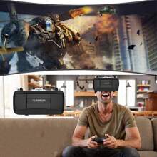 3D VR Headset For IPhone & Android Phone,Byteuni 3D Glasses For TV Movies & Video Games, VR Headset With Remote Controller(Optional), Virtual Reality Headset For IPhone/Android Phone Compatible 4.7-6.0 Inch Phone, White - 1pc - Multicolor - View 7