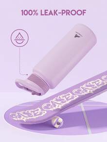 Powcan 40oz Insulated Tumbler - Stainless Steel Water Bottle, Leak-Proof Double Wall Coffee Cup, 24 Hour Cold Retention, Fits Car Cup Holder, Reusable, Suitable For Sports, Gym, School And Travel - Light Purple - View 6