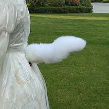 1pcs  Suitable For All Seasons  Animal    Cosplay Props,Electric Tail - White - View 3