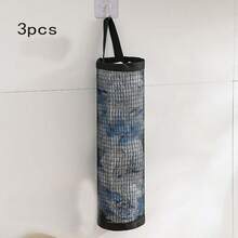 1/3 peças Saco de lixo Saco de armazenamento Saco plástico de cozinha Saco de classificação Saco pendurado Saco de lixo doméstico pendurado Caixa de armazenamento de malha