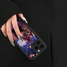 [Teléfono] Diseño Castle and Kongming, nuevo teléfono móvil con patrón de escalera, divertido, sencillo y elegante, adecuado para la personalidad de hombres y mujeres. Compatible con phone. - Blanco - Ver 4