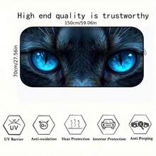 Stylish Cat Eye Car Windshield Sun Visor, Unique Design, Fashionable And Fun Sunshade, Easy To Install, Suitable For All Vehicle Models, With Heat Insulation And Privacy Protection Function, Keeps Your Car Cool, Foldable For Easy Storage