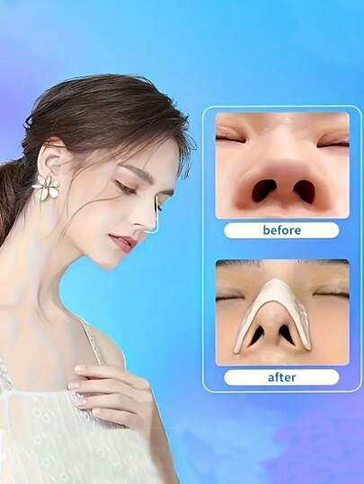 Elevador nasal ajustable - Clip para levantar la nariz transparente - Reutilizable, sin olor, sin necesidad de batería, uso en múltiples escenarios para realce y comodidad de la belleza